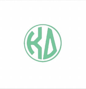 Circle Monogram Pillow- Kappa Delta