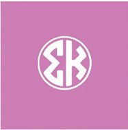 Circle Monogram Pillow- Sigma Kappa