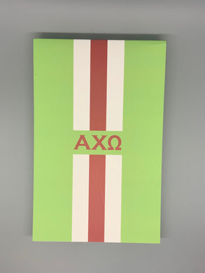 Alpha Chi Omega Symbol Notepad