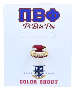 Set of 4 Stack Rings- Pi Beta Phi