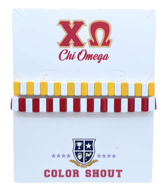 Enamel Tile Bracelets- Chi Omega