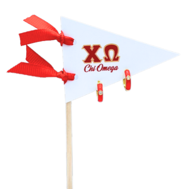 Huggie Hoops Earrings- Chi Omega