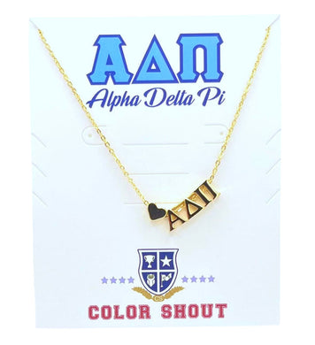 Heart Necklace- Alpha Delta Pi