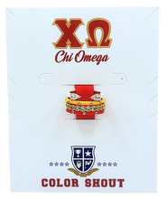 Set of 4 Stack Rings- Chi Omega