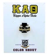 Set of 4 Stack Rings- Kappa Alpha Theta