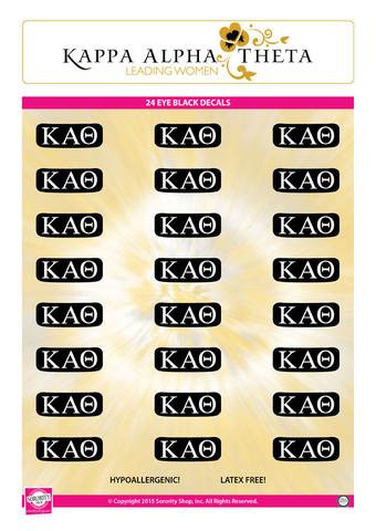 Eye Black Sticker Sheet - Kappa Alpha Theta