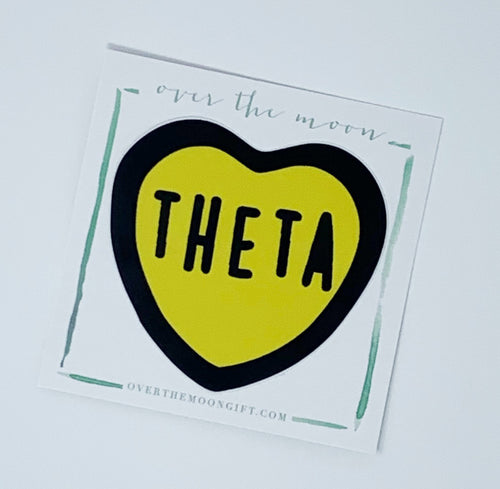 Sorority Heart Decal - Kappa Alpha Theta
