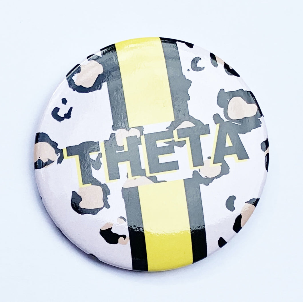 Cheetah Stripe Button - Kappa Alpha Theta