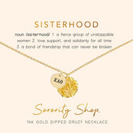Sorority Druzy Necklace - Kappa Alpha Theta