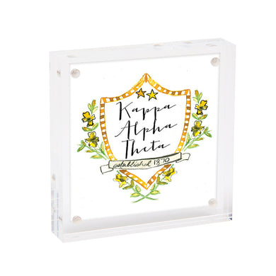 Mini Framed Motif Print- Kappa Alpha Theta