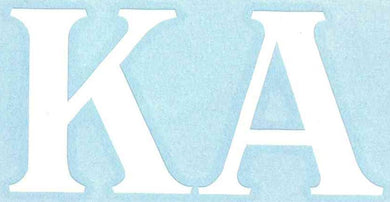 White Car Decal - Kappa Alpha