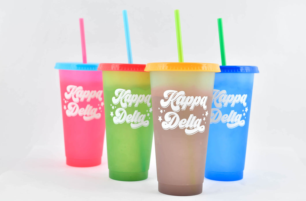 Color Changing Cup Set - Kappa Delta