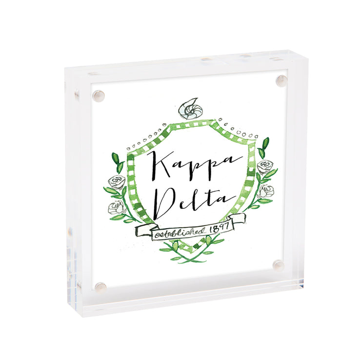Mini Framed Motif Print- Kappa Delta