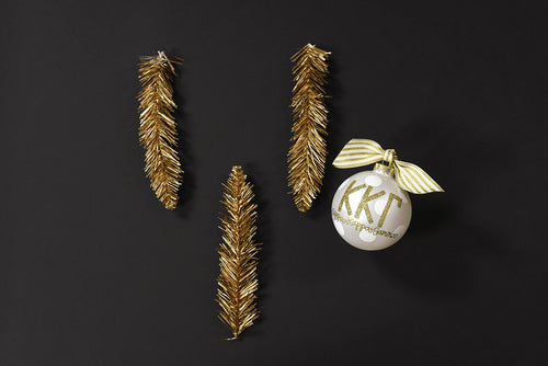 Gold and White Ornament - Kappa Kappa Gamma