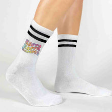 Retro Stripe Crew Socks- Kappa Kappa Gamma
