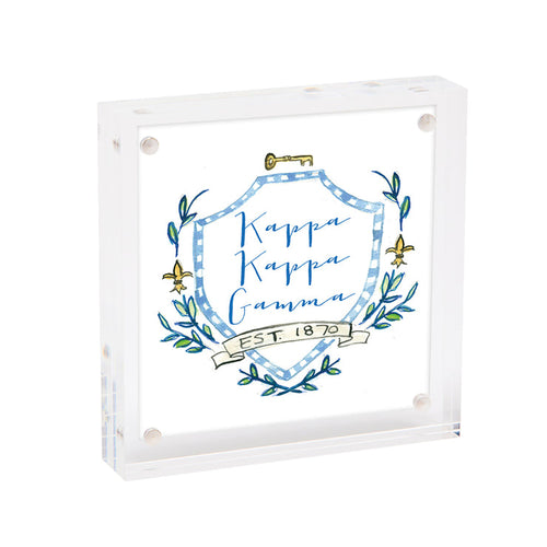 Mini Framed Motif Print- Kappa Kappa Gamma