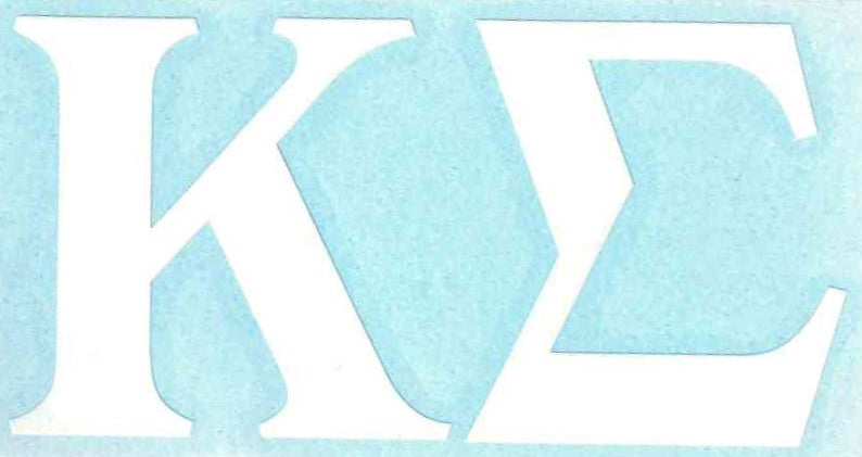 White Car Decal - Kappa Sigma