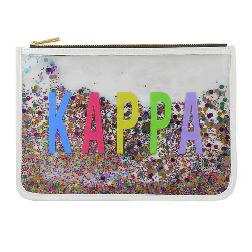 Confetti Cosmetic Bag - Kappa Kappa Gamma