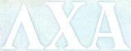 White Car Decal - Lambda Chi Alpha