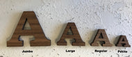 Wood Letters - Jumbo