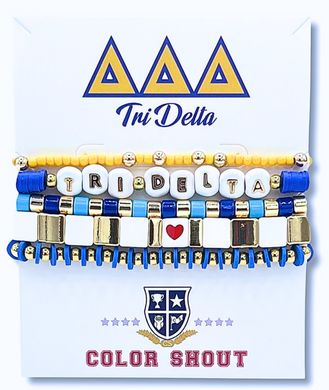 Bracelet Mega Stack- Delta Delta Delta