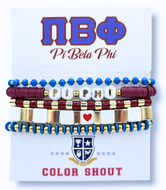 Bracelet Mega Stack- Pi Beta Phi