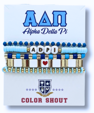 Bracelet Mega Stack- Alpha Delta Pi