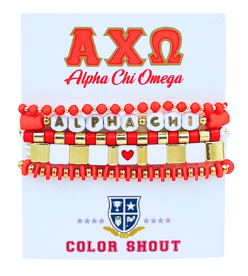Bracelet Mega Stack- Alpha Chi Omega