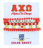 Bracelet Mega Stack- Alpha Chi Omega