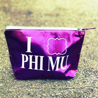 Metallic Pouch - Phi Mu