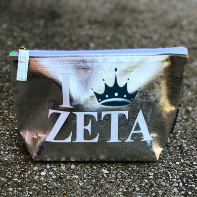 Metallic Pouch - Zeta Tau Alpha