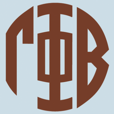 Color Monogram Decal - Gamma Phi Beta