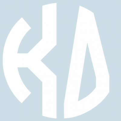 White Monogram Decal - Kappa Delta