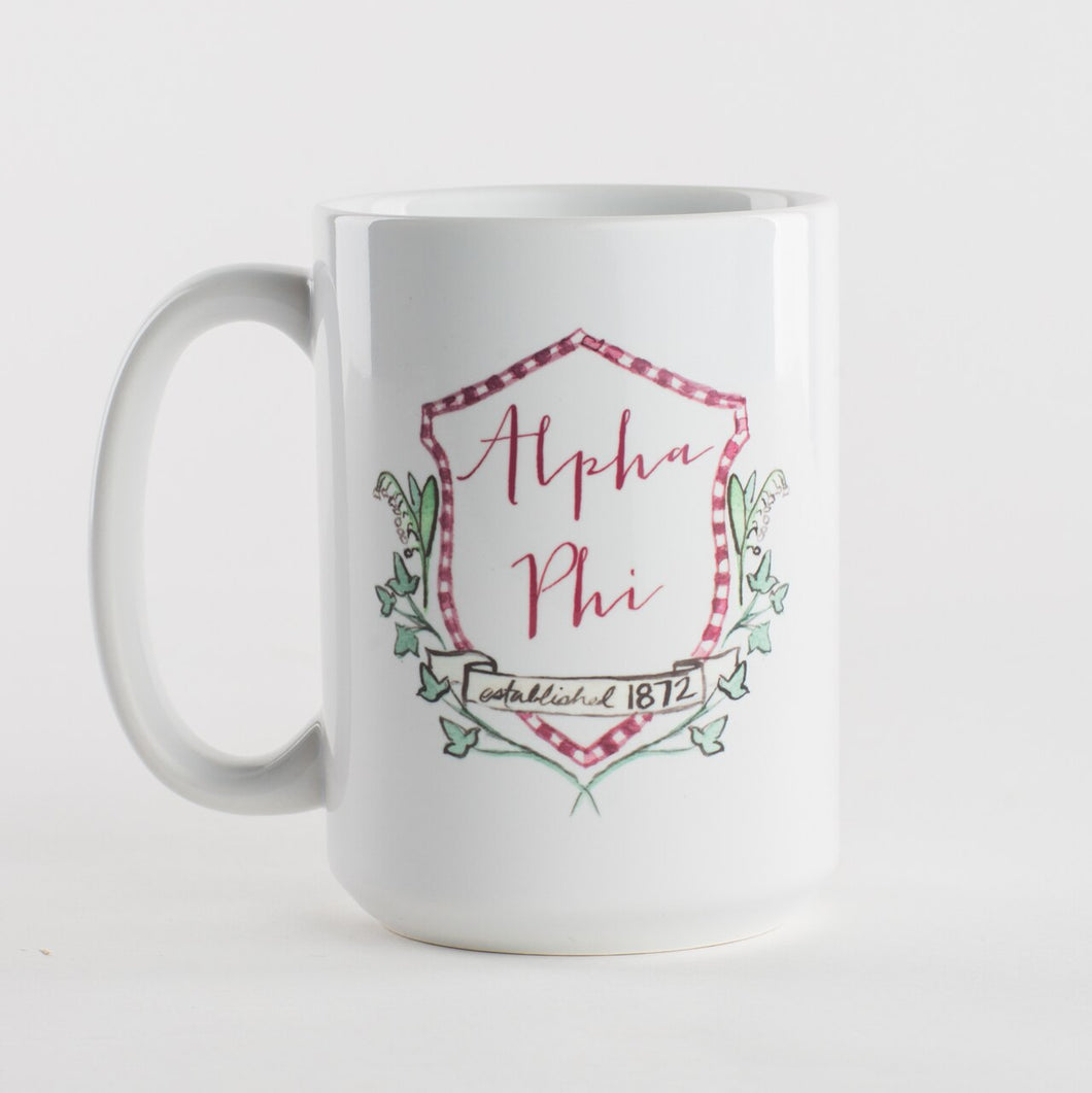 Sorority Crest Coffee Mug – Brown Bag Etc