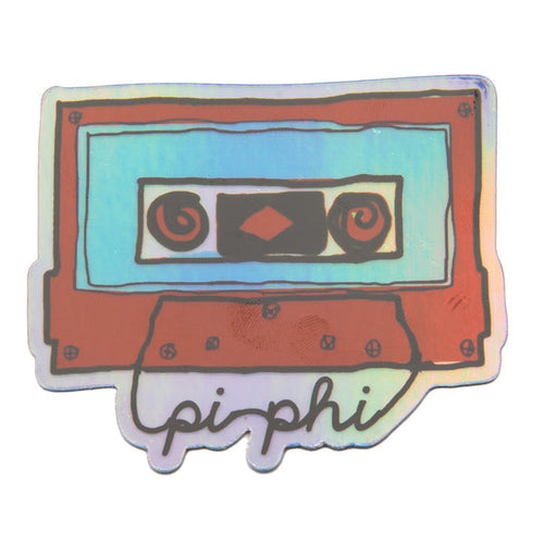 Holographic Cassette Decal- Pi Beta Phi