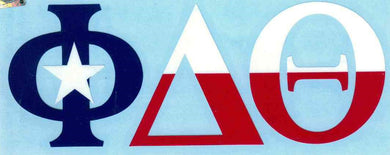 Texas Flag Car Decal - Phi Delta Theta