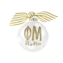 Gold and White Ornament - Phi Mu