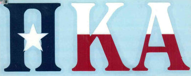 Texas Flag Car Decal - Pi Kappa Alpha