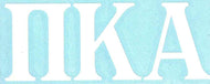 White Car Decal - Pi Kappa Alpha