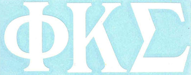 White Car Decal - Phi Kappa Sigma