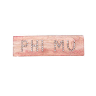 Rhinestone Hair Clip- Phi Mu