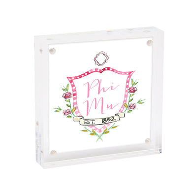 Mini Framed Motif Print- Phi Mu