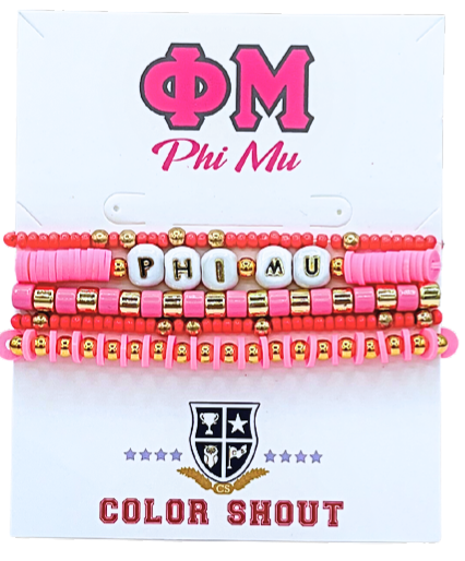 Bracelet Mega Stack- Phi Mu