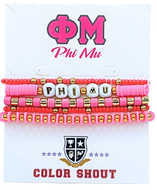 Bracelet Mega Stack- Phi Mu
