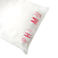 Embroidered Satin Pillowcase- Phi Mu