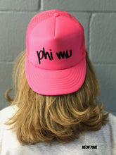 Highlighter Baseball Hats - Phi Mu