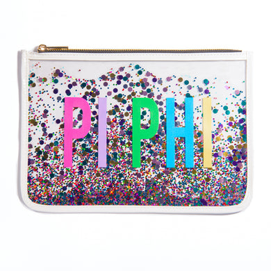 Confetti Cosmetic Bag - Pi Beta Phi