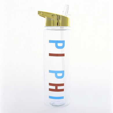 Flip Top Water Bottle - Pi Beta Phi
