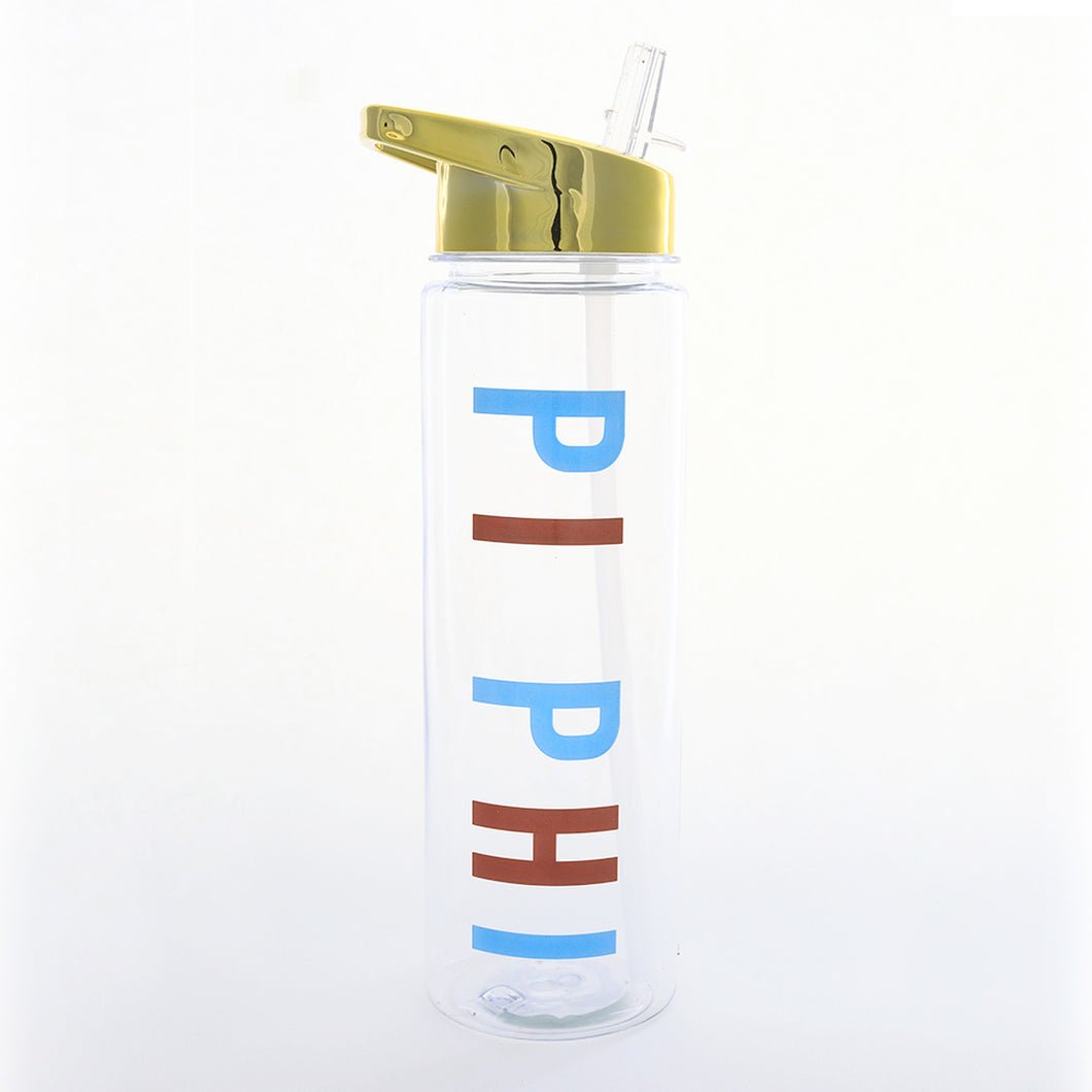 Flip Top Water Bottle - Pi Beta Phi