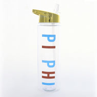 Flip Top Water Bottle - Pi Beta Phi